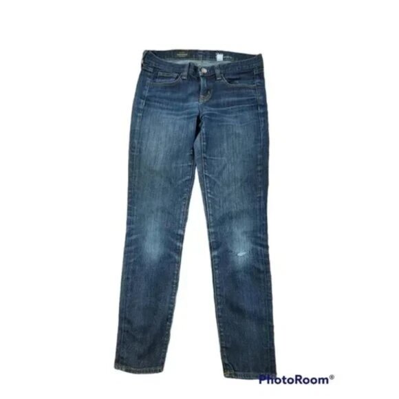 J. Crew Womens Jeans Toothpick Ankle Skinny Dark Wash Stretch - Picture 3 of 7